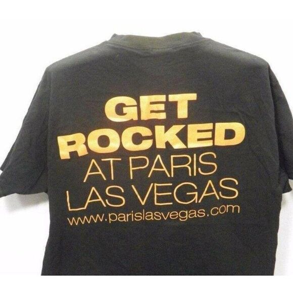 We Will Rock You Queen Musical L Black T-Shirt Paris Casino Las Vegas - Picture 1 of 2